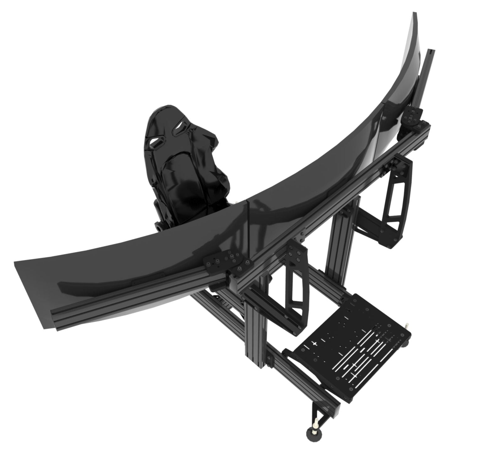 X1 - Infinity Pivot Integrated Monitor Mount - Extrusion and CNC