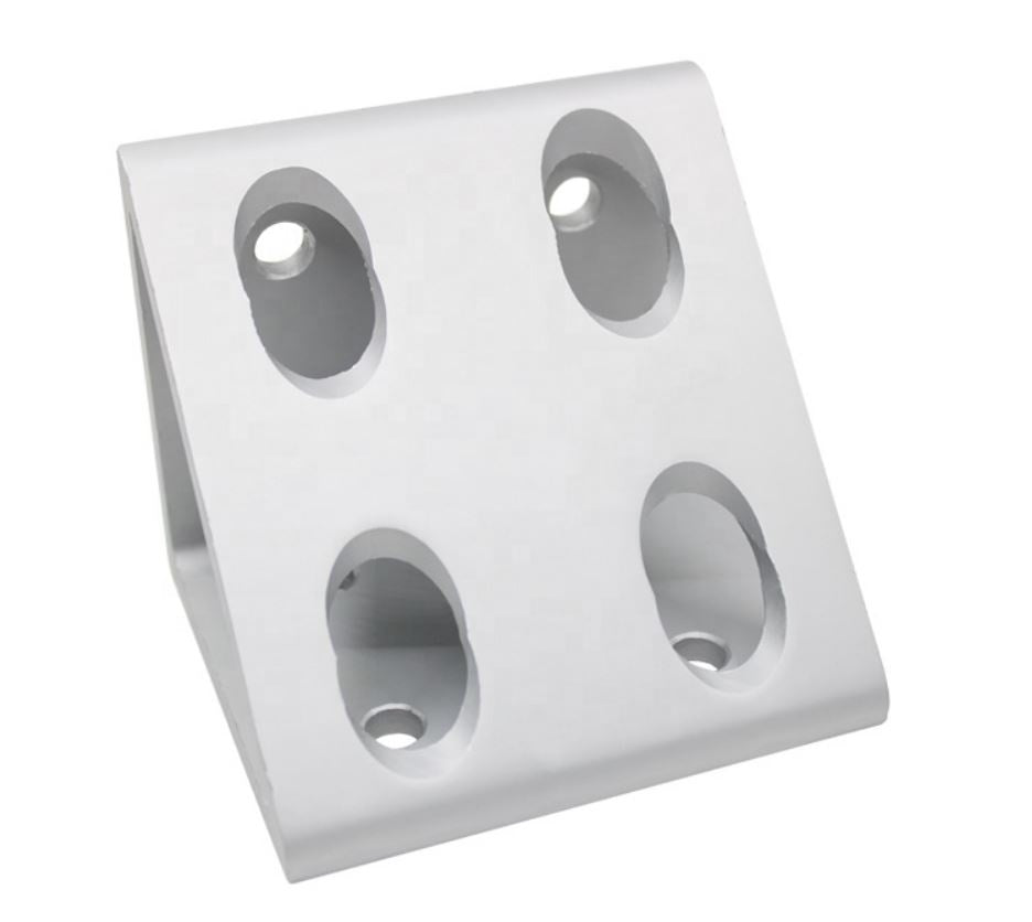 100100-8 hole Wide Gusset Inside Corner Bracket - Extrusion and CNC