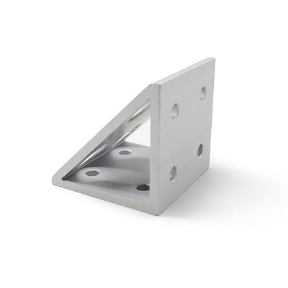 100100-8 hole Wide Gusset Inside Corner Bracket - Extrusion and CNC