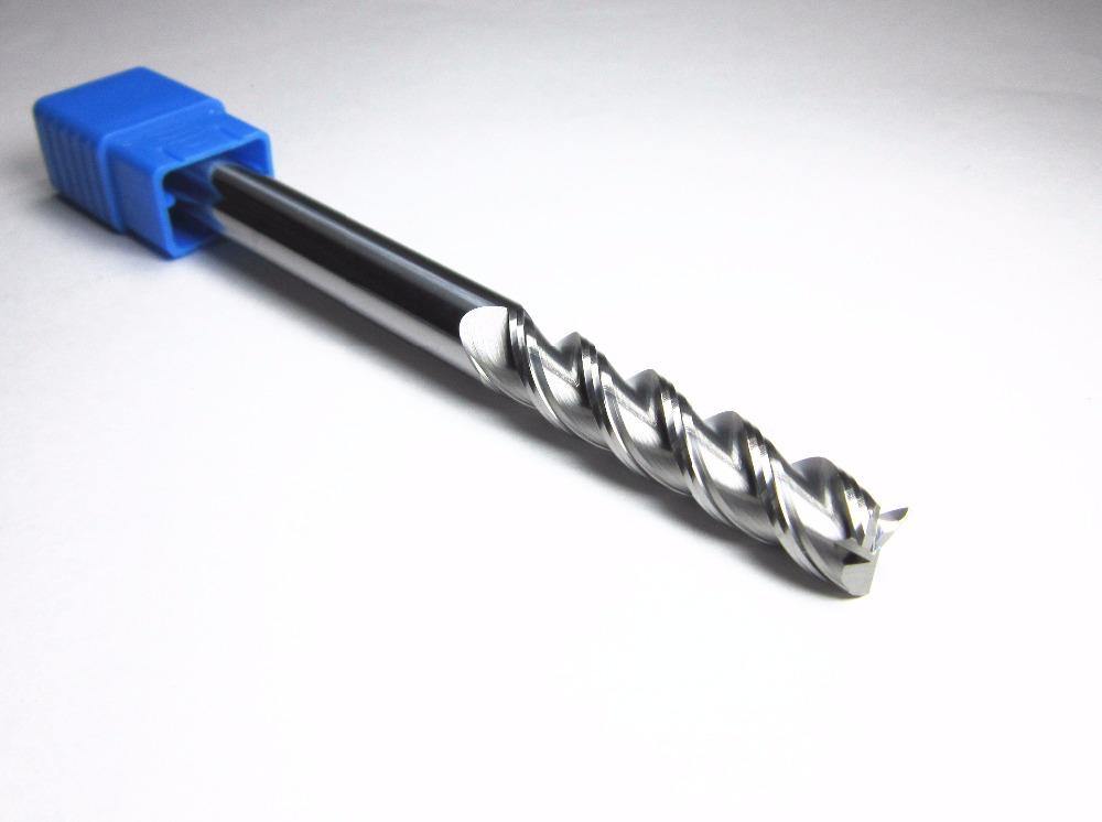 1PCS 12MM 3 flutes HRC45 extra long shank L-150mm for aluminium tungsten carbide end mills bit - Extrusion and CNC
