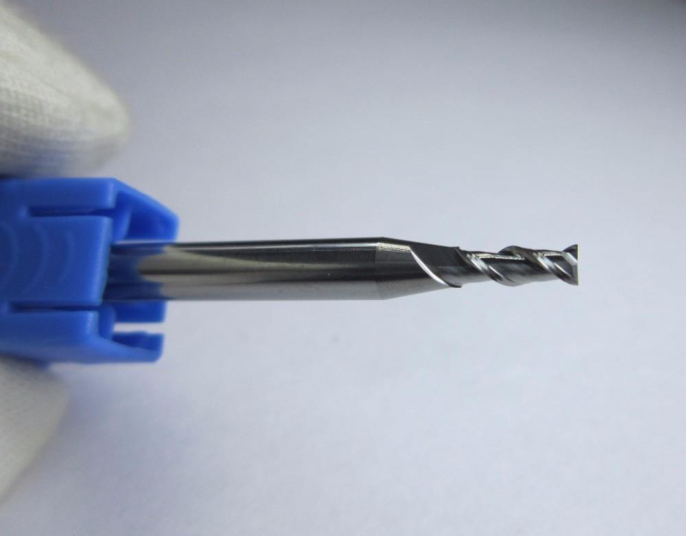 1PCS 2.5 HRC55 2 flutes aluminium and copper End Mill bit set - Extrusion and CNC