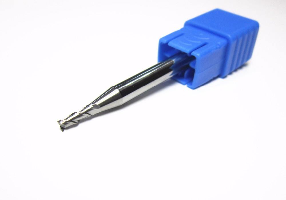1PCS 2mm HRC55 2 flutes aluminium and copper End Mill bit set - Extrusion and CNC