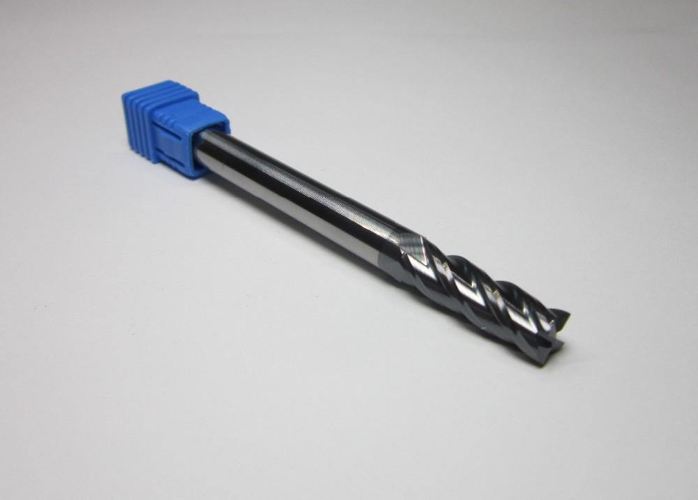 1PCS 8MM 4 flutes HRC45 long shank length 100mm tungsten carbide end mills set bits - Extrusion and CNC