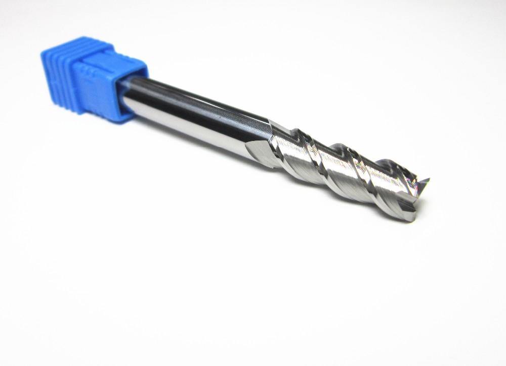 1PCS 8MM HRC45 3F for aluminium long shank L-75mm tungsten carbide end mills set bits - Extrusion and CNC