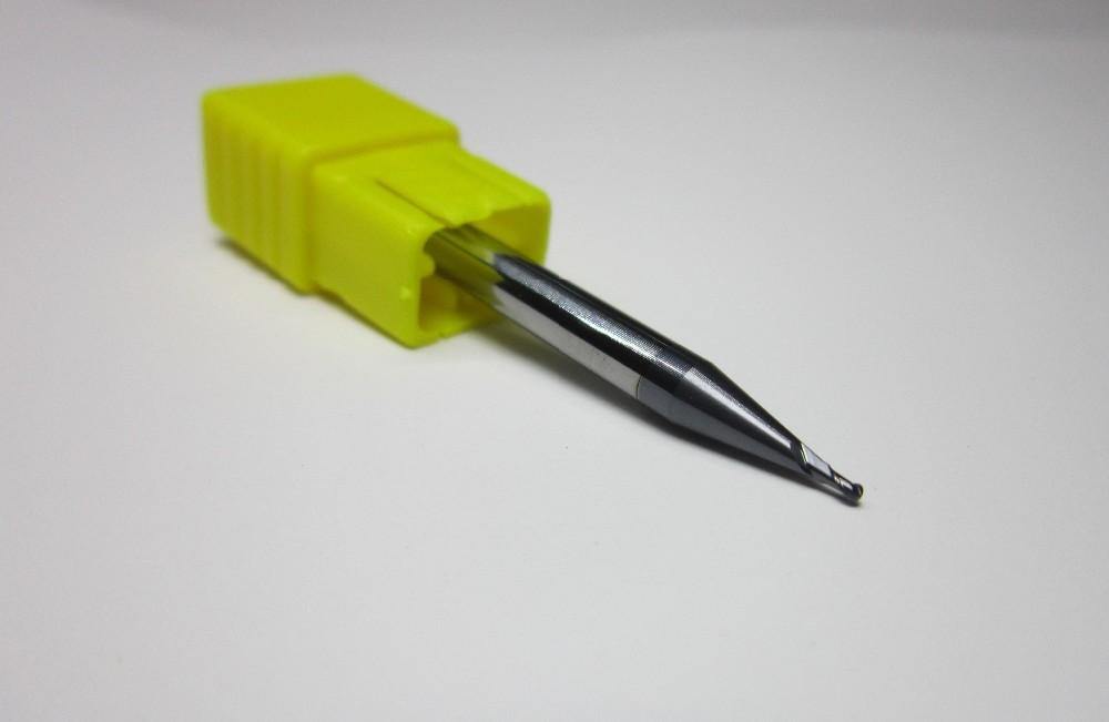 1PCS R0.5 HRC55 2 flutes Tungsten Carbide Ball Nose End Mill set bit - Extrusion and CNC