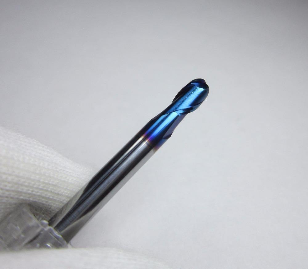 1PCS R2.0 HRC68 2 flutes Tungsten Carbide Ball Nose End Mill set bit - Extrusion and CNC