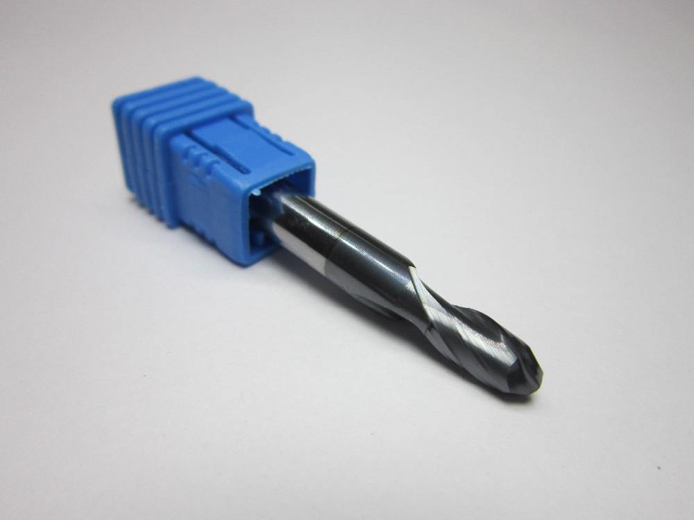 1PCS R3.0 HRC45 2 flutes Tungsten Carbide Ball Nose End Mill set bit - Extrusion and CNC