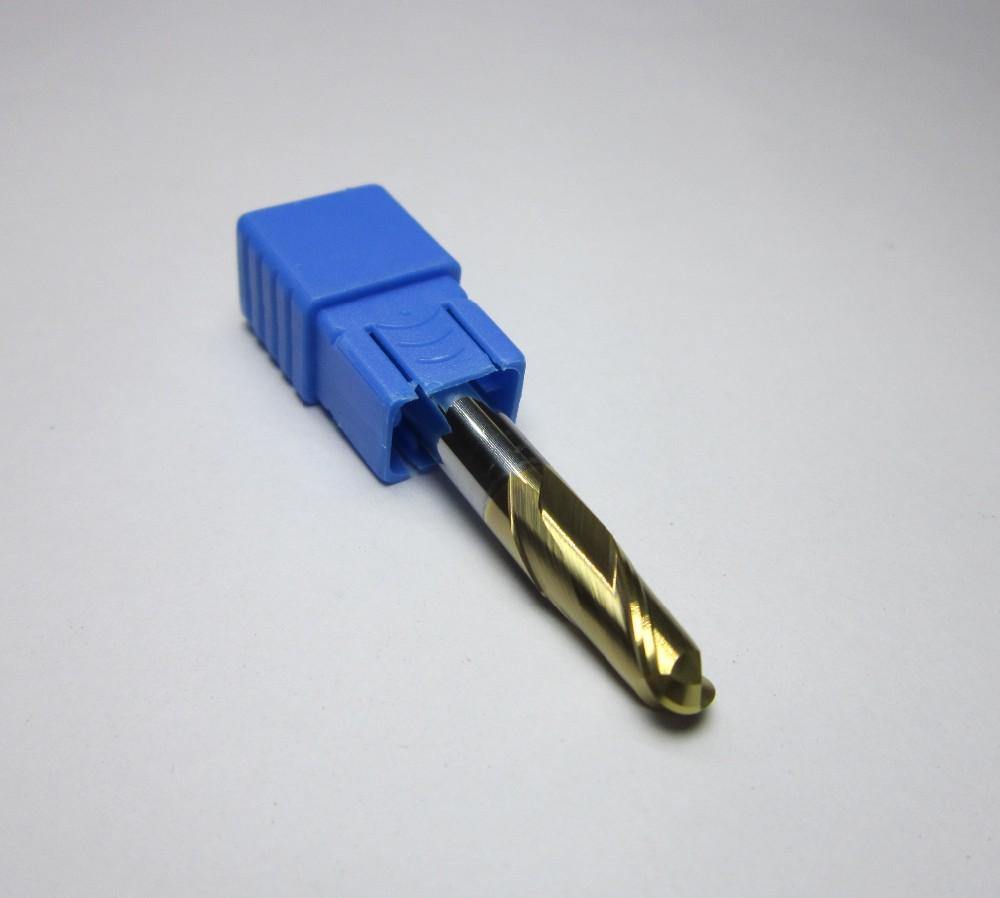 1PCS R3.0 HRC58 2 flutes Tungsten Carbide Ball Nose End Mill set bit - Extrusion and CNC
