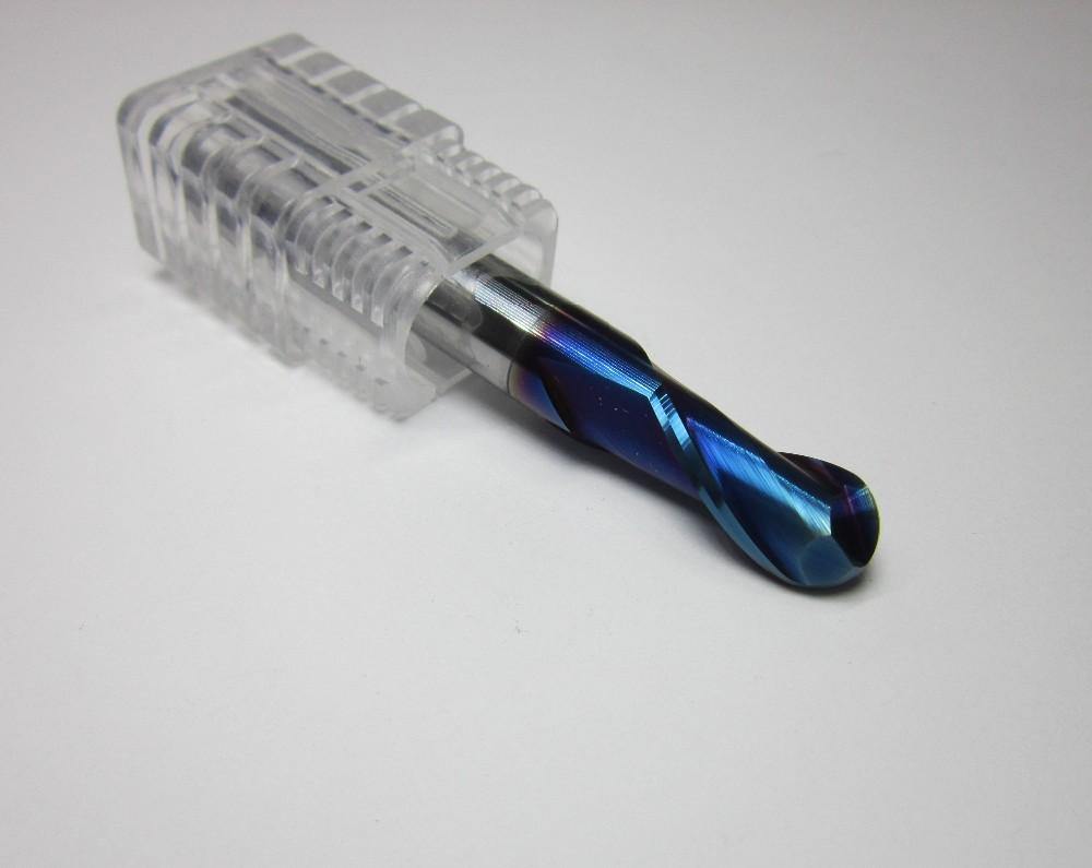 1PCS R3.0 HRC68 2 flutes Tungsten Carbide Ball Nose End Mill set bit - Extrusion and CNC