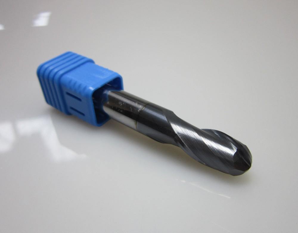 1PCS R5.0MM HRC45 2F Long shank L-75mm Carbide Ball Nose End Mills set bit - Extrusion and CNC