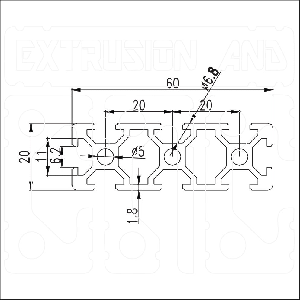 2060LA - Extrusion and CNC