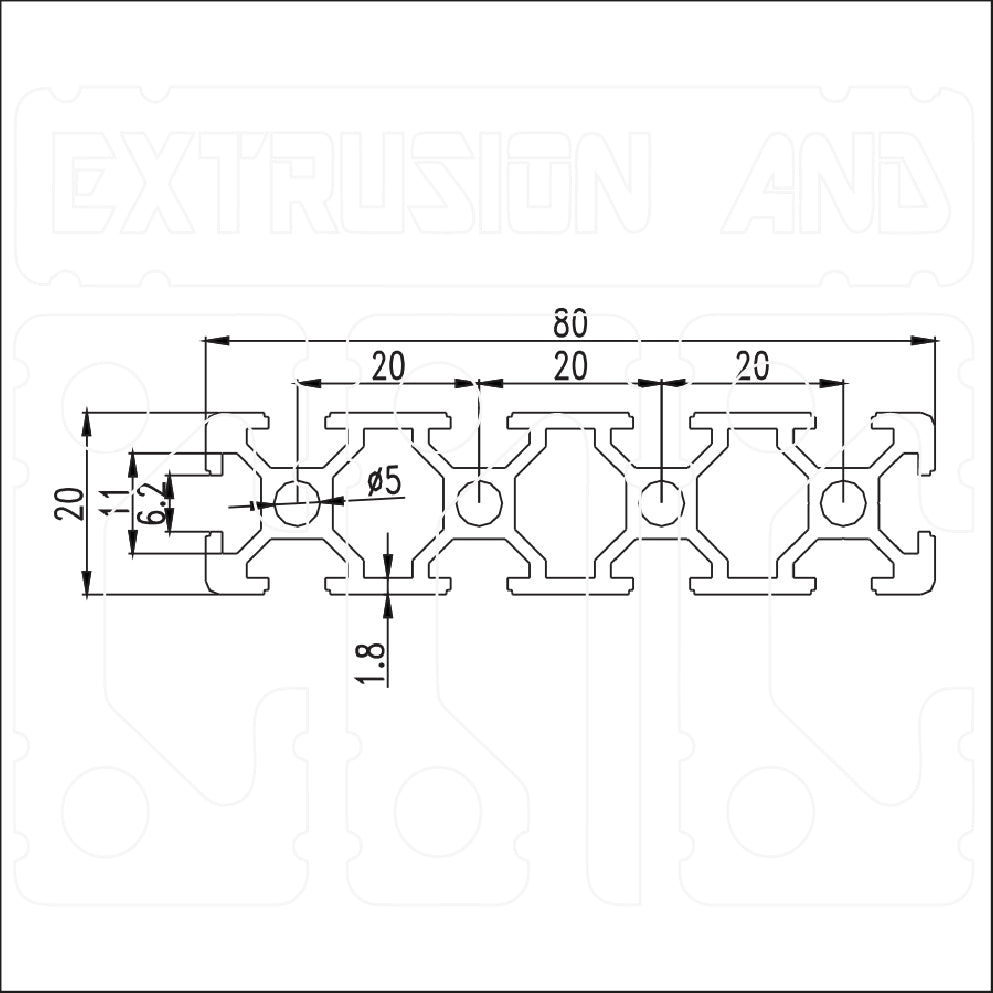 2080LA - Extrusion and CNC