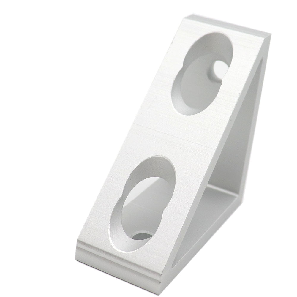 3030-4 hole Wide Gusset Inside Corner Bracket - Extrusion and CNC