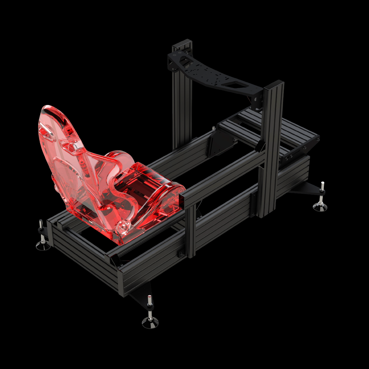 P1-ALPHA Sim Racing Cockpit – Extrusion and CNC