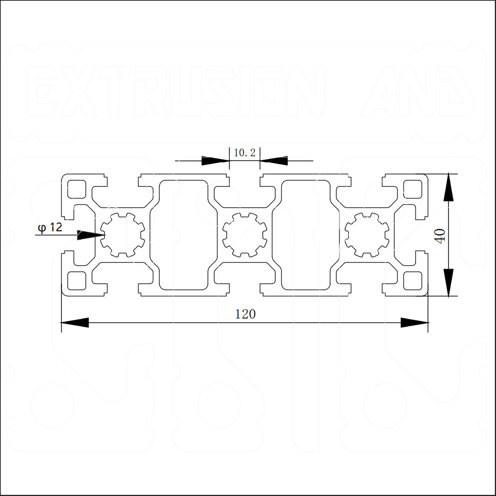 40120G-10mm - Extrusion and CNC