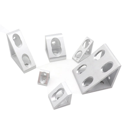 4040-4 hole Wide Gusset  Inside Corner Bracket - Extrusion and CNC