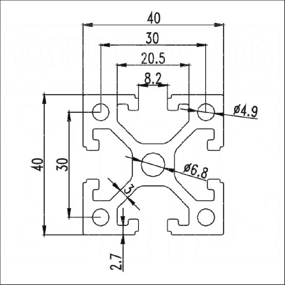 4040WA - Extrusion and CNC