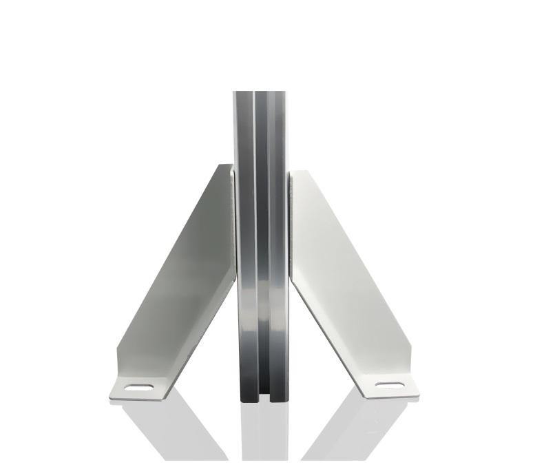 40 Series Gray aluminium Profile Connection Fence Fixed Connection Bracket - left and right - Extrusion and CNC