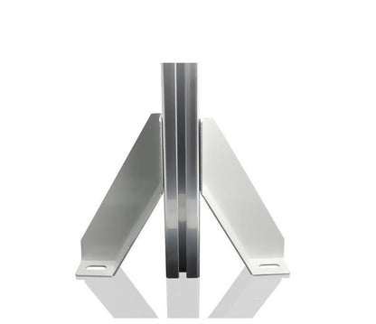 40 Series Gray aluminium Profile Connection Fence Fixed Connection Bracket - left and right - Extrusion and CNC