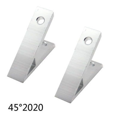 45 Degree Extrusion Brackets 2 bolts 2020 - Extrusion and CNC