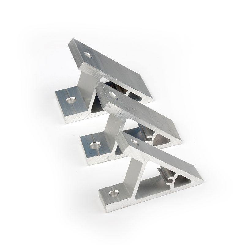 45 Degree corner 2020 Extrusion Bracket 2 hole 20 series - Extrusion and CNC