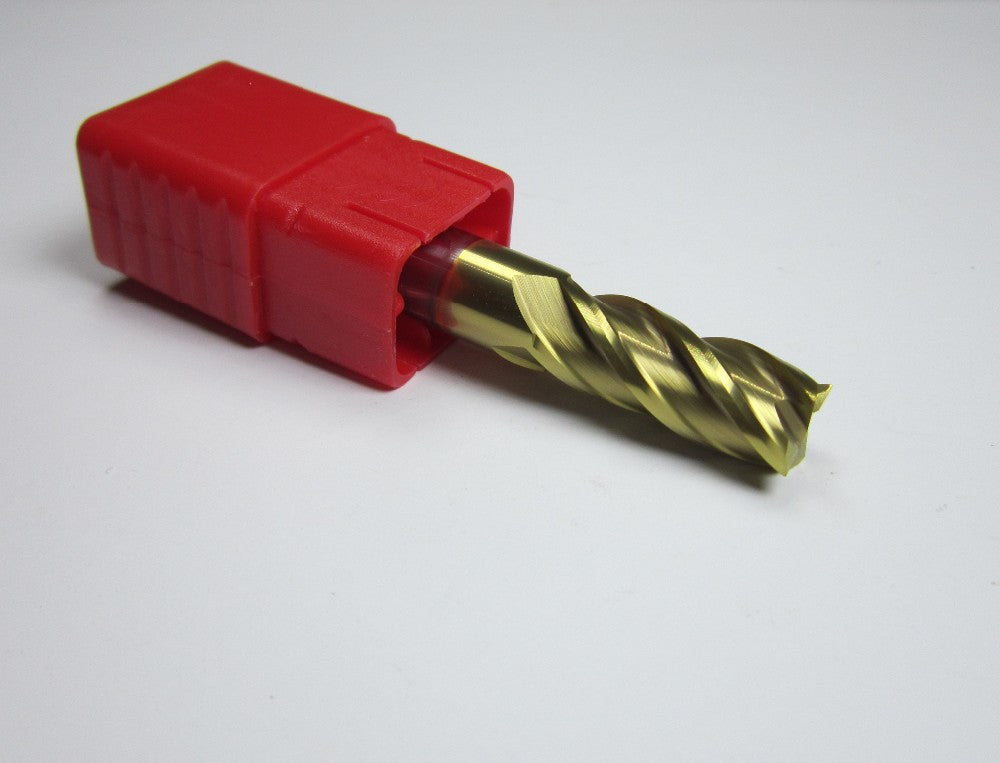 6PCS HRC62 4 flutes Tungsten Carbide End Mills milling cutter bits - Extrusion and CNC