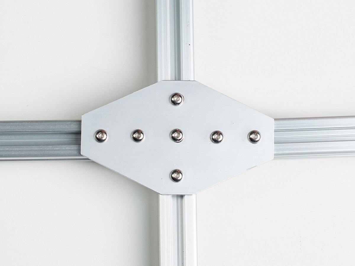 7 Cross Bolts Reinforcement Connection Joining plate 4545 (7 Cross Joining plate) - Extrusion and CNC