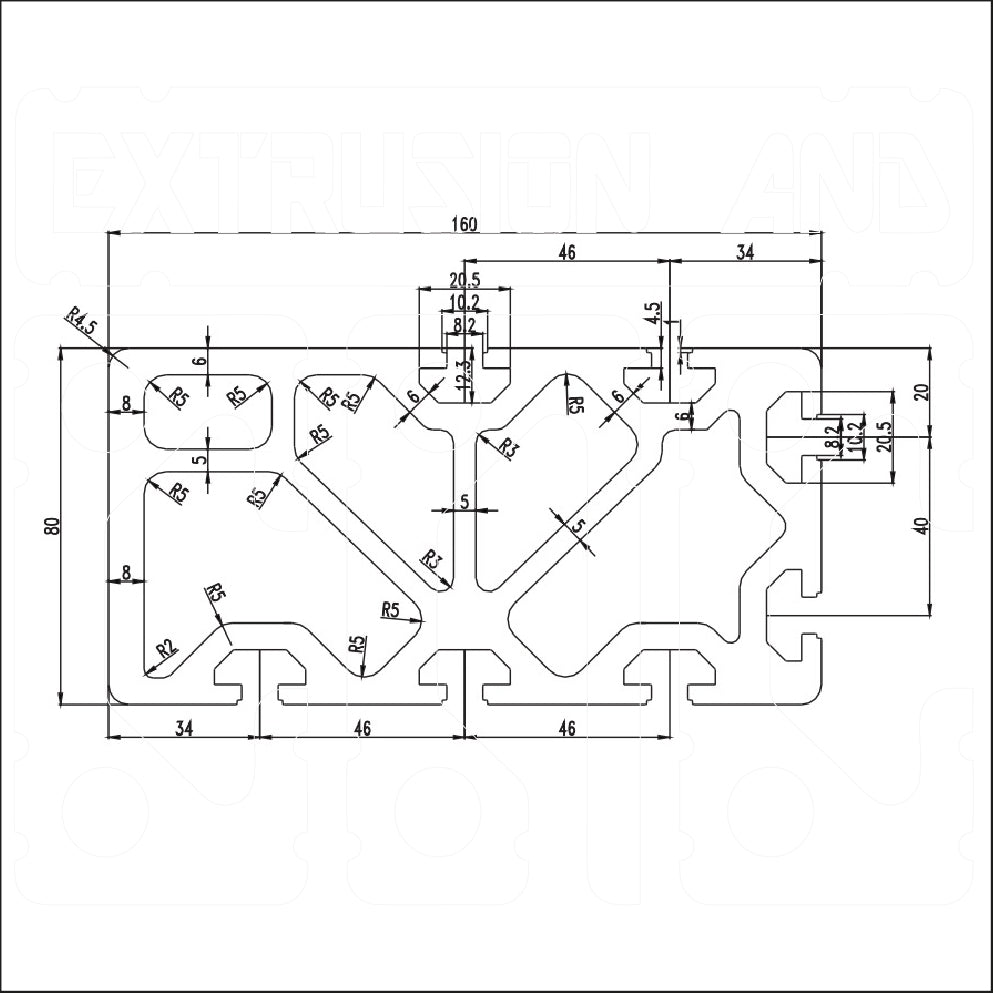 80160A - Extrusion and CNC