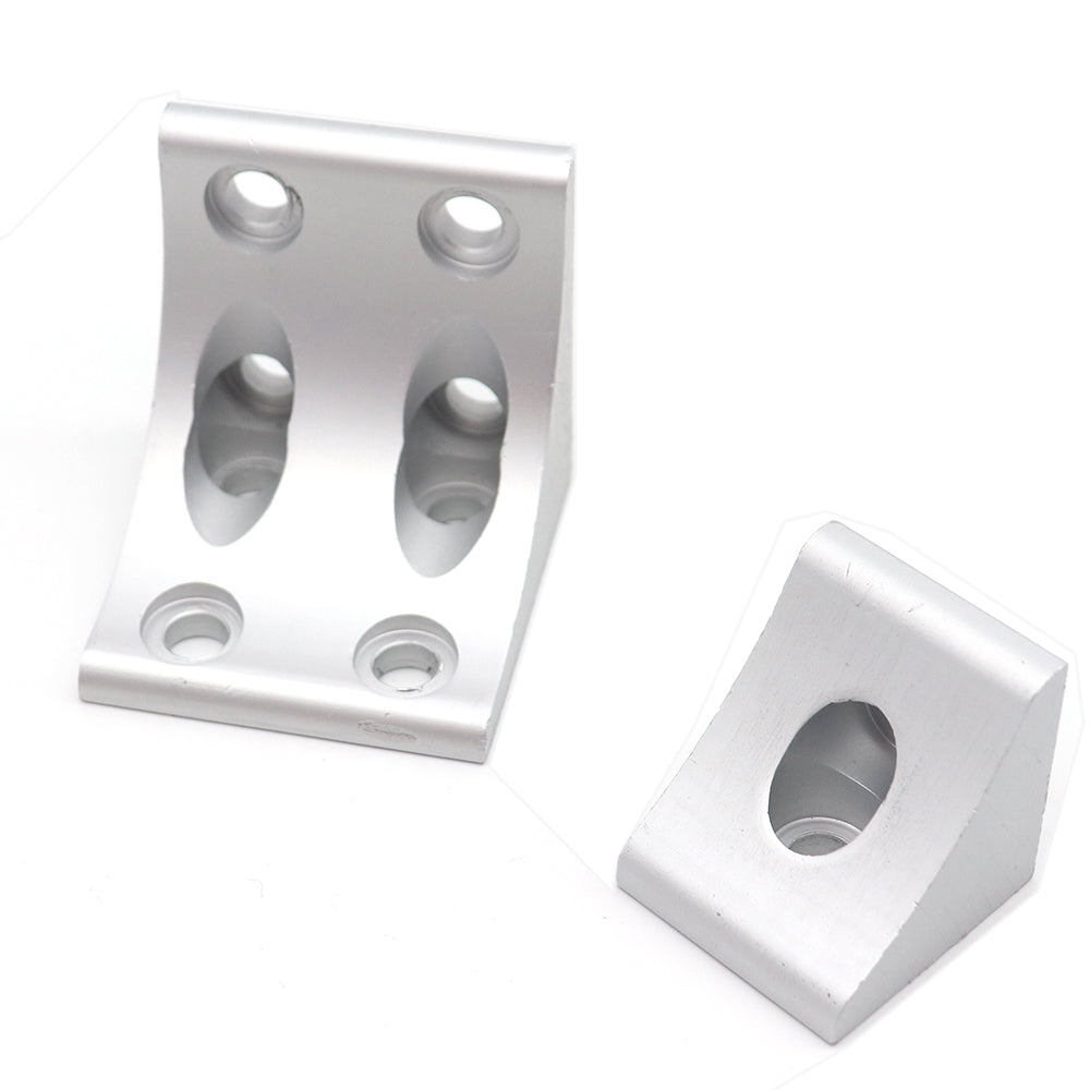 8080-8 hole L Corner Bracket 40 Series - Extrusion and CNC