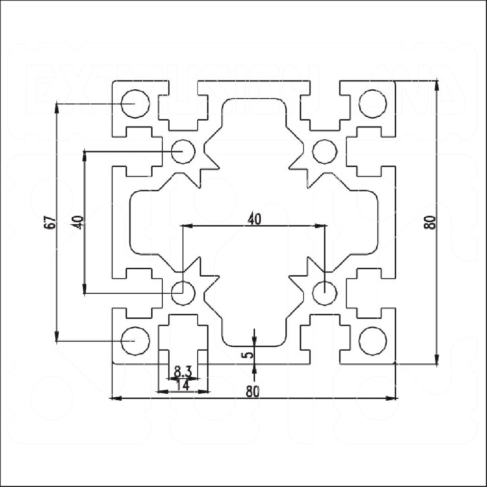 8080G - Extrusion and CNC