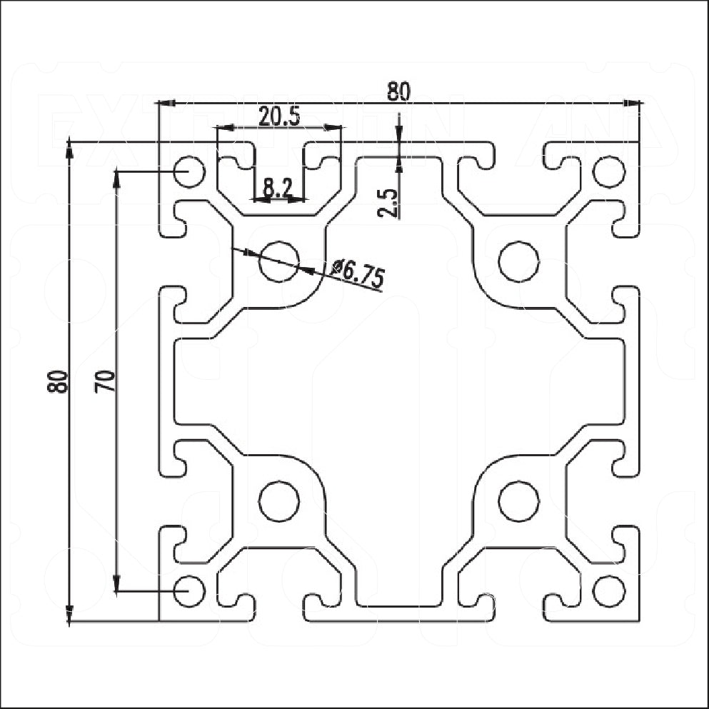 8080H - Extrusion and CNC