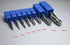 8PCS HRC55 2F for aluminium End Mill milling cutter bit - Extrusion and CNC