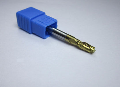 8PCS HRC58 2F Tungsten Carbide End Mills milling cutter set bit - Extrusion and CNC