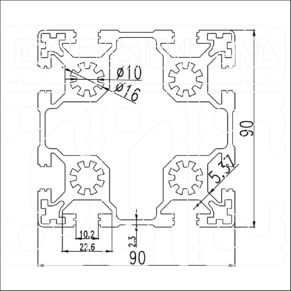 9090W - Extrusion and CNC