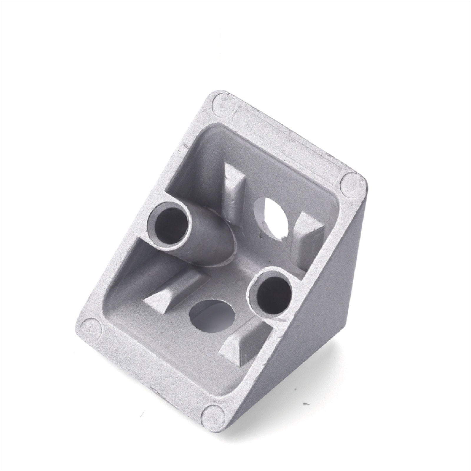 90 DEGREE Corner Cast Brackets 2020 with Black Lid -ZINC - Extrusion and CNC