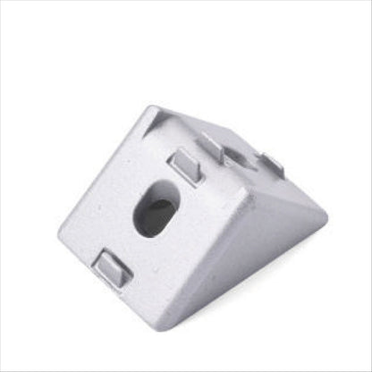 90 DEGREE Corner Cast Brackets 2020 with Black Lid -ZINC - Extrusion and CNC