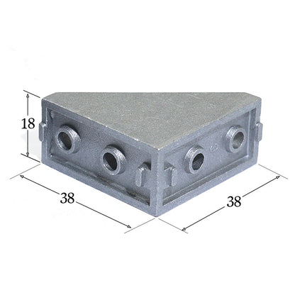 90 Degree 20 series Cast Aluminium Corner Brackets 2040 - Extrusion and CNC