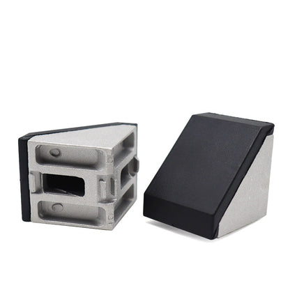 90 Degree 40 series Cast Aluminium Corner Brackets 4040 with plastic Black cover - Pack of 1 - Extrusion and CNC