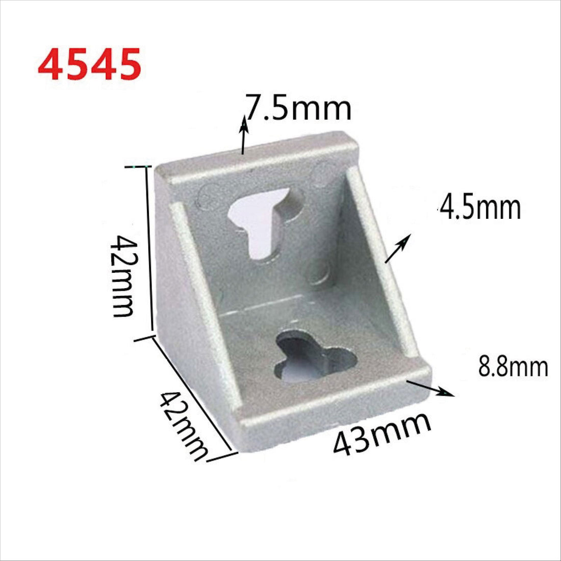 90 Degree 45 series Cast Aluminium Corner Brackets 4545 - Extrusion and CNC
