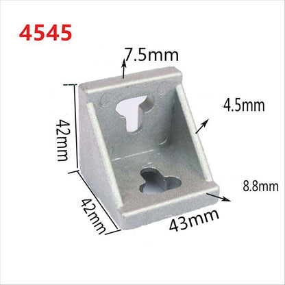 90 Degree 45 series Cast Aluminium Corner Brackets 4545 - Extrusion and CNC