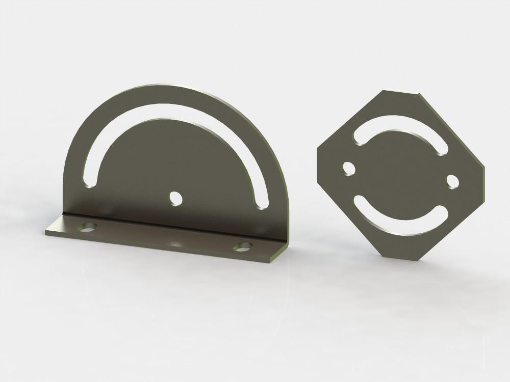 45/90 degrees Cross connector plate 40 Series - Pack of 1 - Extrusion and CNC