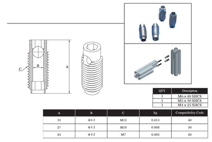 Automatic Connector  20S - Extrusion and CNC
