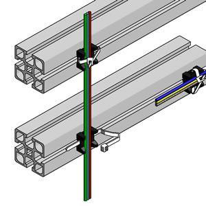 Cross Cable Binder ( Cable Clamp ) for extrusion T-Slot Aluminium slot 10 - Extrusion and CNC