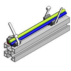 Cross Cable Binder ( Cable Clamp ) for extrusion T-Slot Aluminium slot 6 - Extrusion and CNC