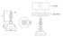 Nickel Plated Swivel Stud / Glass Nylon Base 80A (mm) - Extrusion and CNC