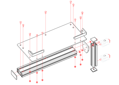 Keyboard tray - Extrusion and CNC