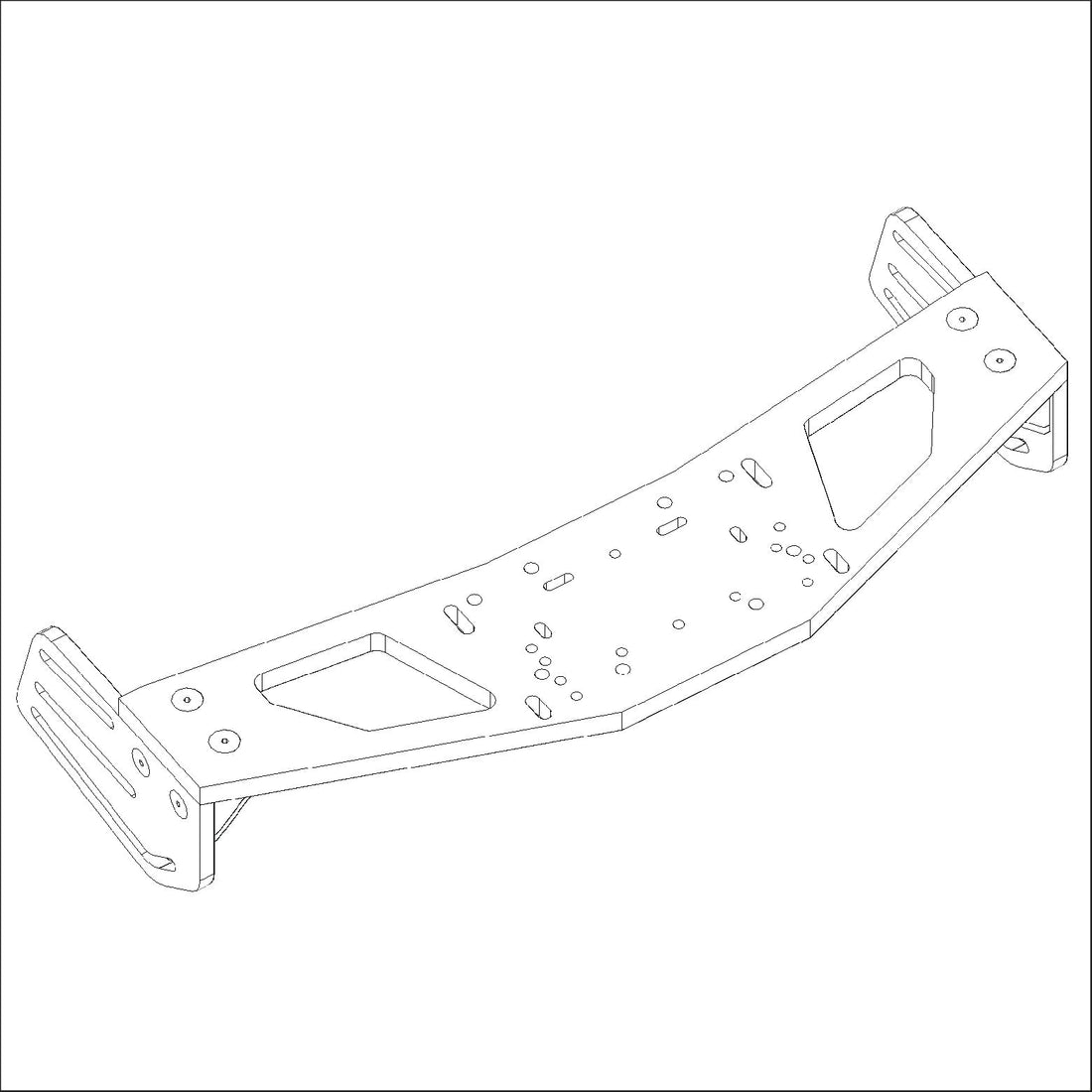 P1-ALPHA Wheel Deck Bracket - Extrusion and CNC