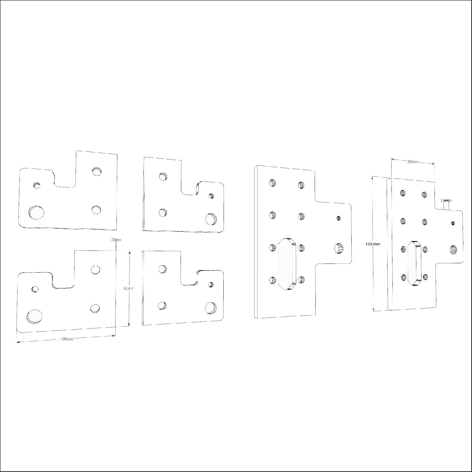 PRO X Bumper Kit - Extrusion and CNC