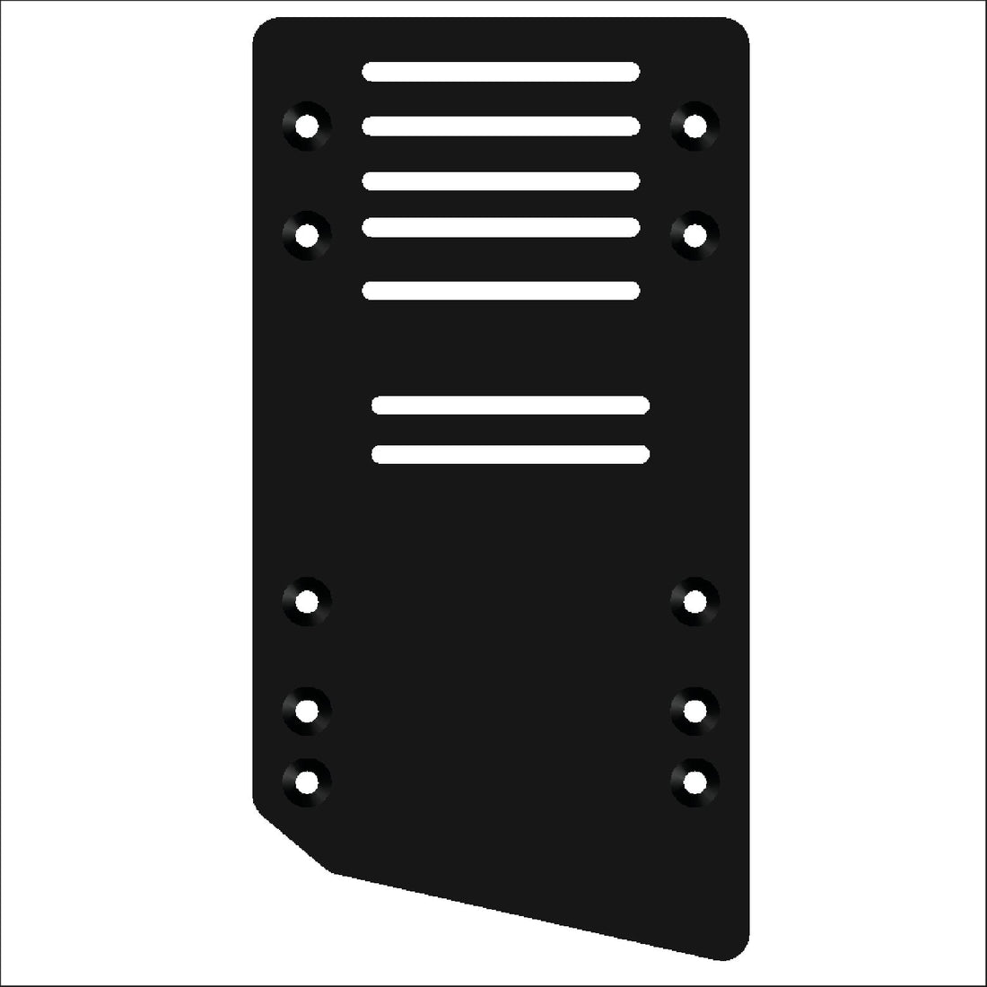 Pedal reinforcement plate - Extrusion and CNC