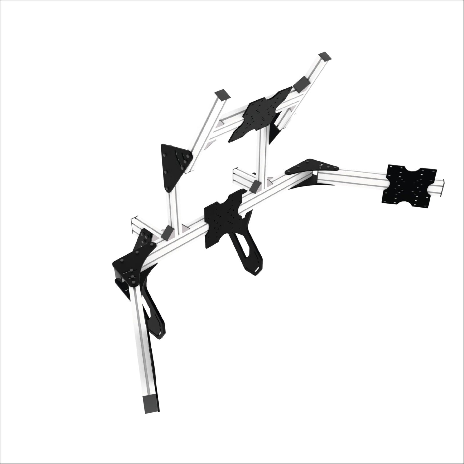 Quad monitor stand kit - Extrusion and CNC